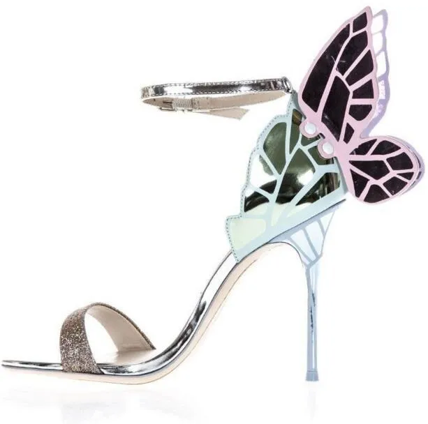 Flitter Feet Butterfly High Heels Party Shoes