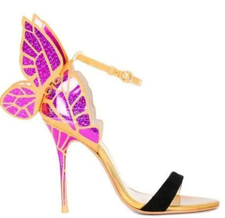 Flitter Feet Butterfly High Heels Party Shoes