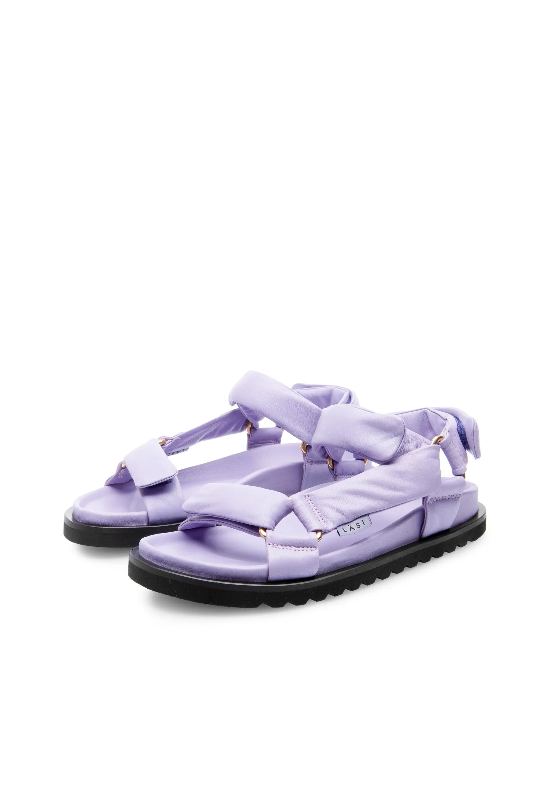 Flora Lavender Leather Sandals