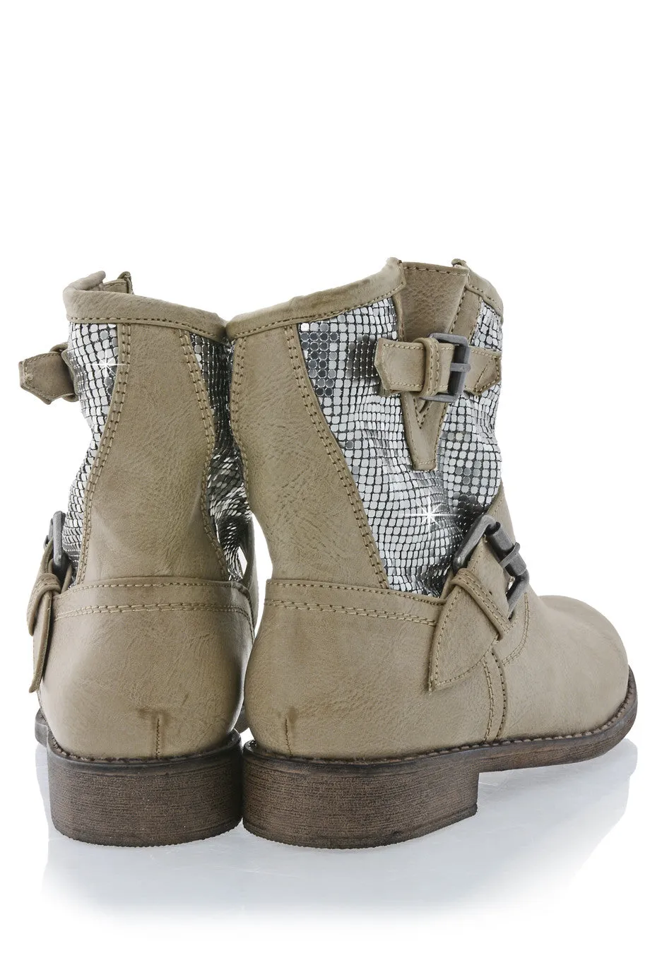 FRANCESCO MILANO CORADO Beige Ankle Boots