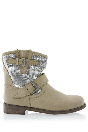 FRANCESCO MILANO CORADO Beige Ankle Boots