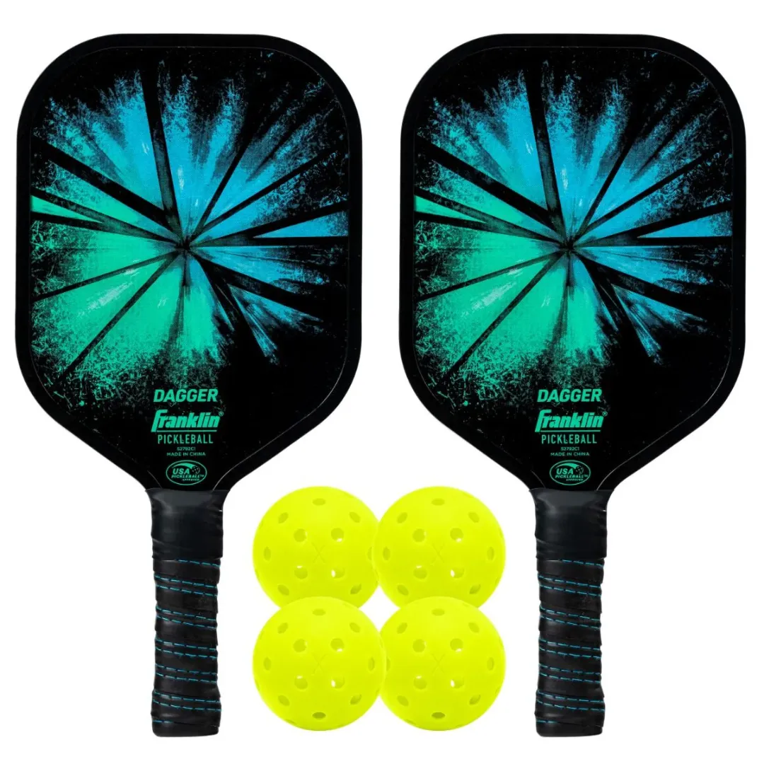 Franklin Pickleball Dagger Polypro Core - 2 player paddle and ball set