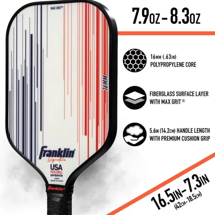 Franklin Signature Pro Series Pickleball Paddle 16mm