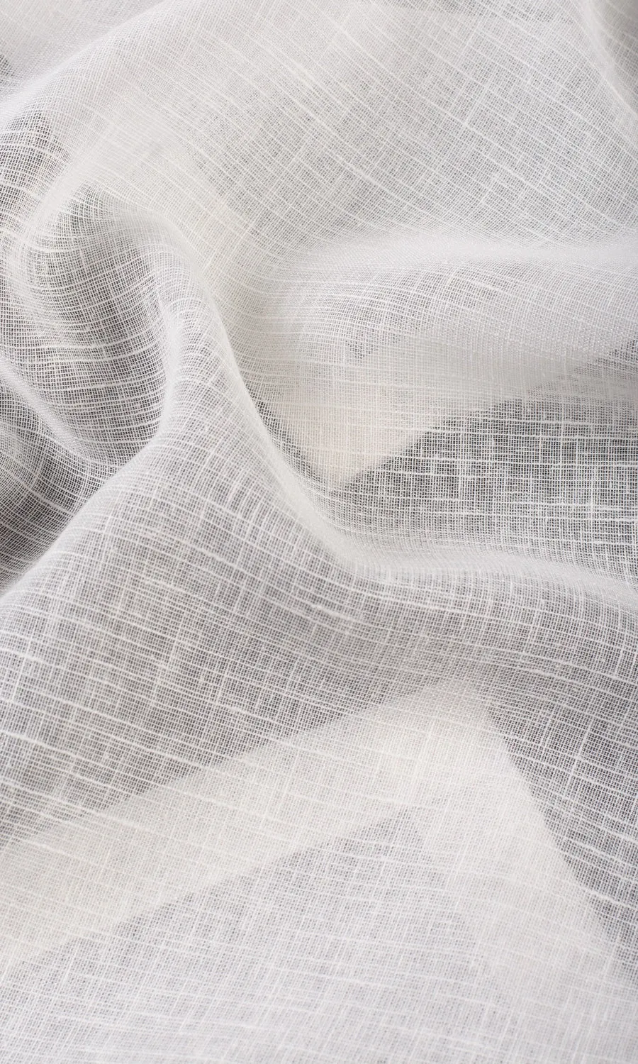 'Frosted Lace' Fabric by the Metre (White)