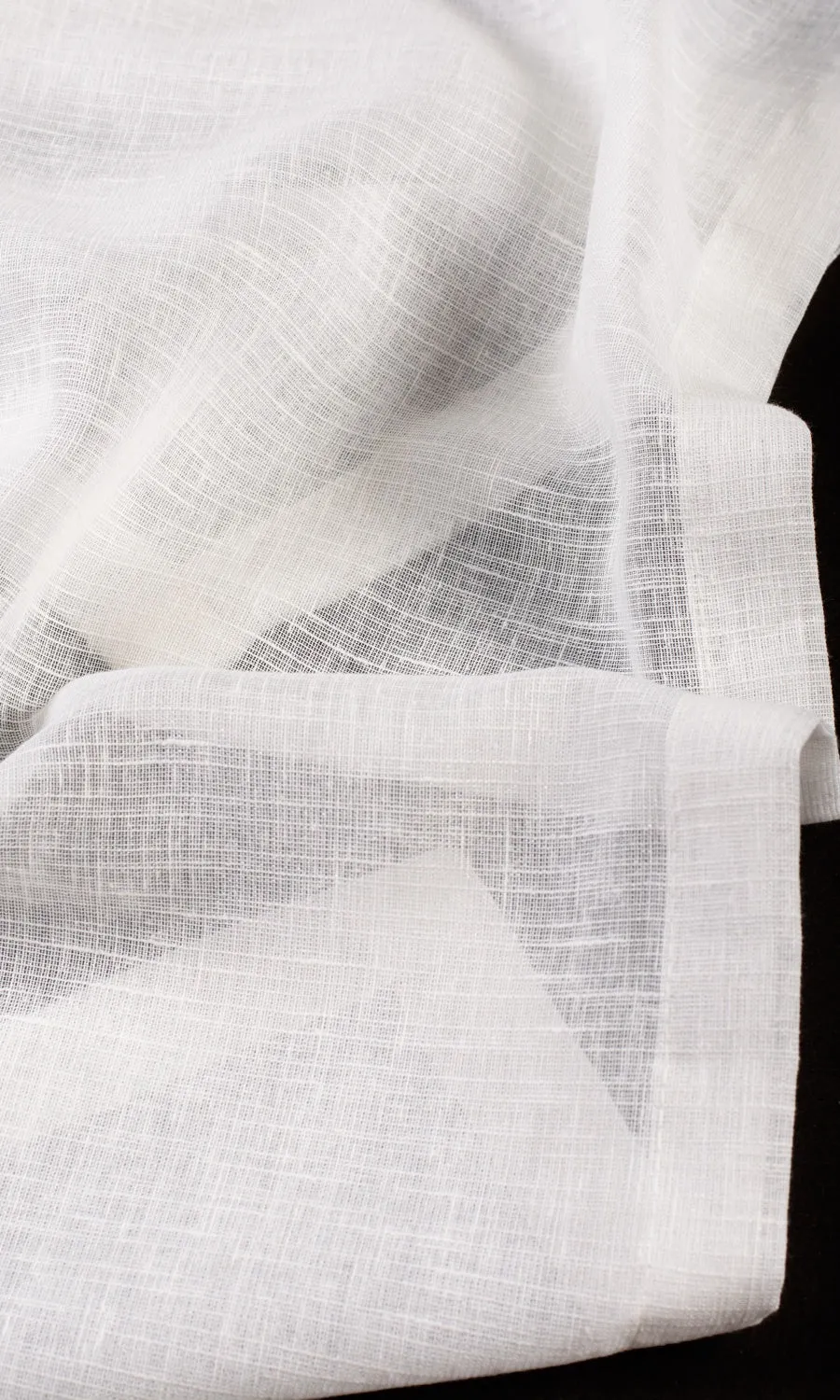 'Frosted Lace' Fabric by the Metre (White)