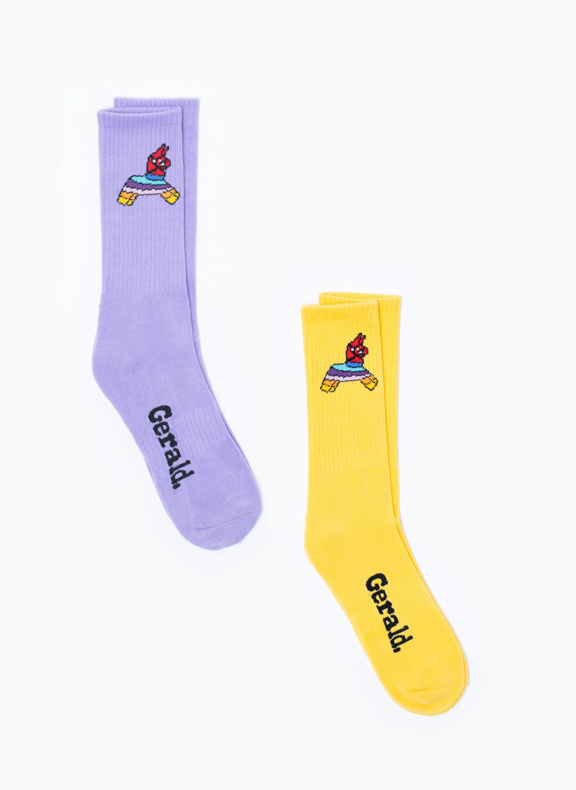 Gerald 2-Pack Sock Yellow/Lilac