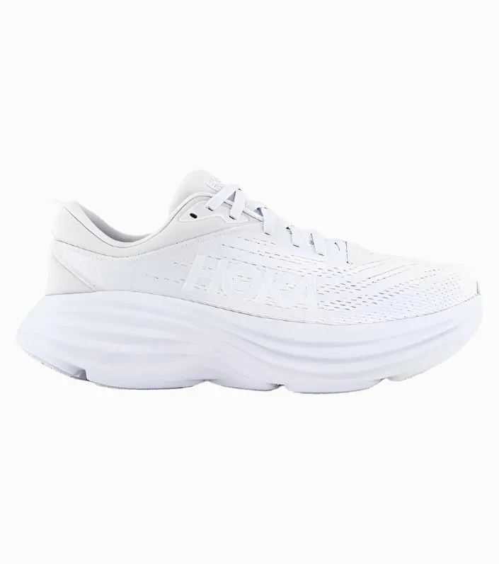 Hoka Bondi 8 Men's Trail Running Shoes | White