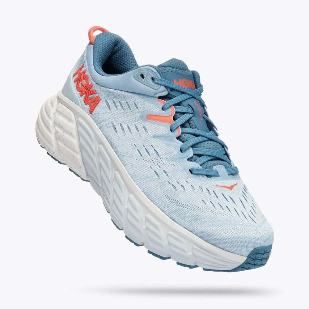 'HOKA' Women's Gaviota 4 - Blue Fog / Plein Air (Wide)