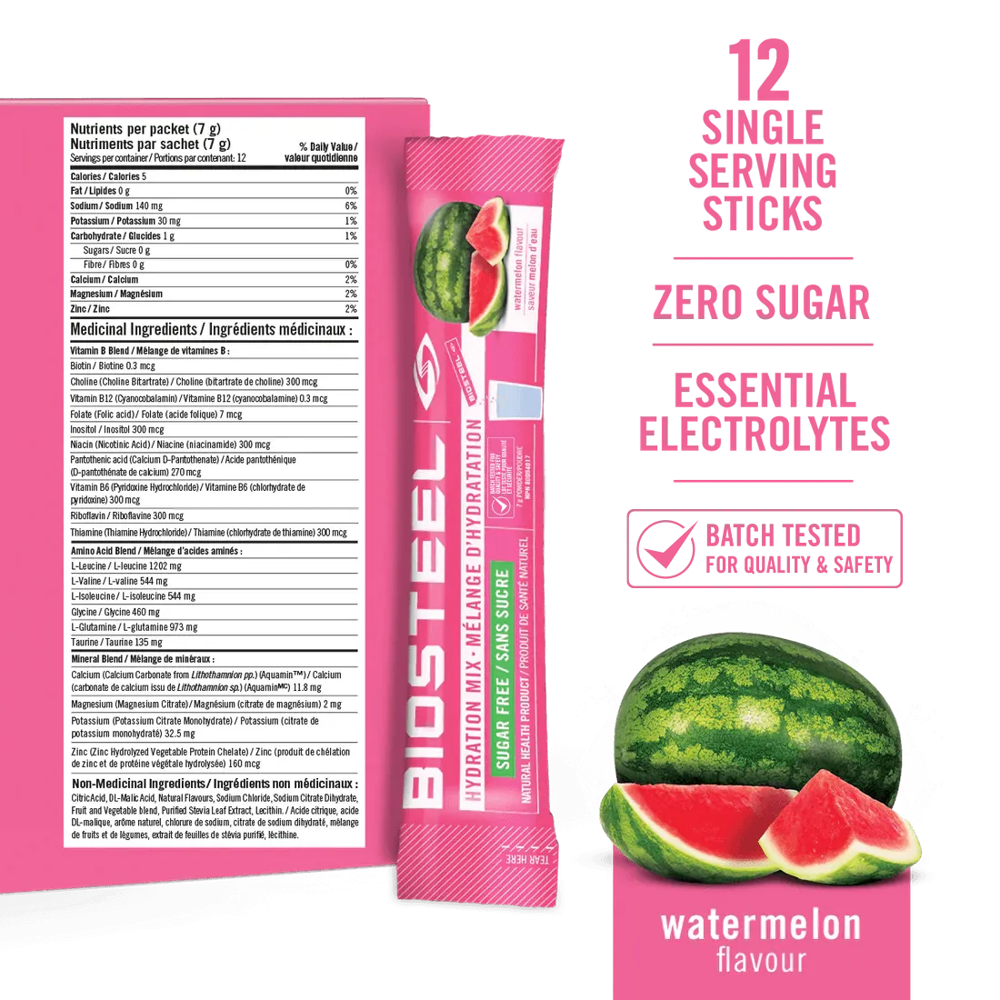 HYDRATION MIX / Watermelon - 12 Servings