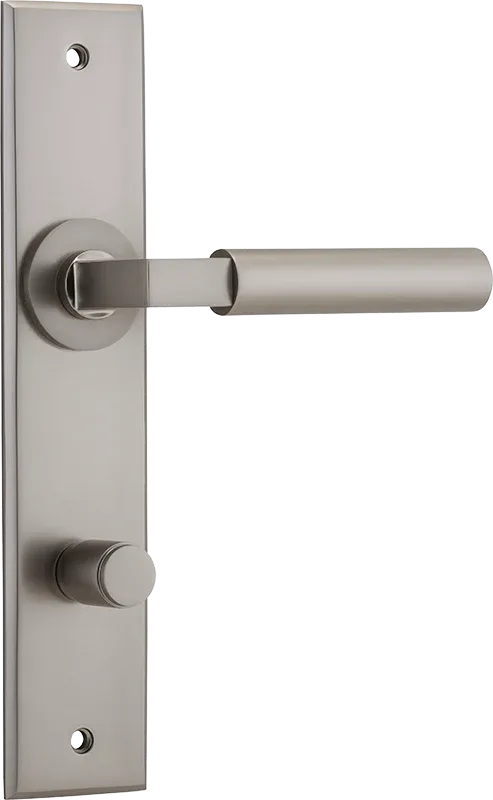 IVER BERLIN DOOR LEVER HANDLE ON CHAMFERED RECTANGULAR BACKPLATE - CUSTOMISE TO YOUR NEEDS