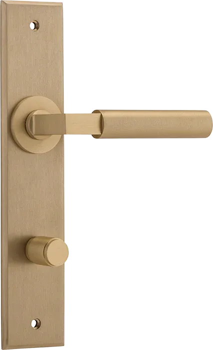 IVER BERLIN DOOR LEVER HANDLE ON CHAMFERED RECTANGULAR BACKPLATE - CUSTOMISE TO YOUR NEEDS