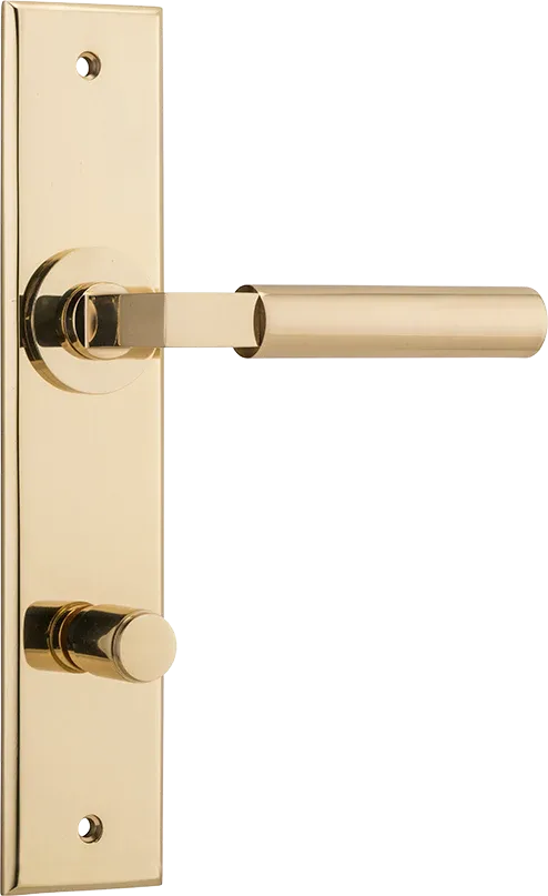 IVER BERLIN DOOR LEVER HANDLE ON CHAMFERED RECTANGULAR BACKPLATE - CUSTOMISE TO YOUR NEEDS