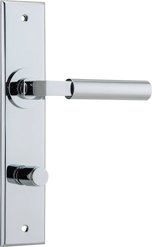 IVER BERLIN DOOR LEVER HANDLE ON CHAMFERED RECTANGULAR BACKPLATE - CUSTOMISE TO YOUR NEEDS