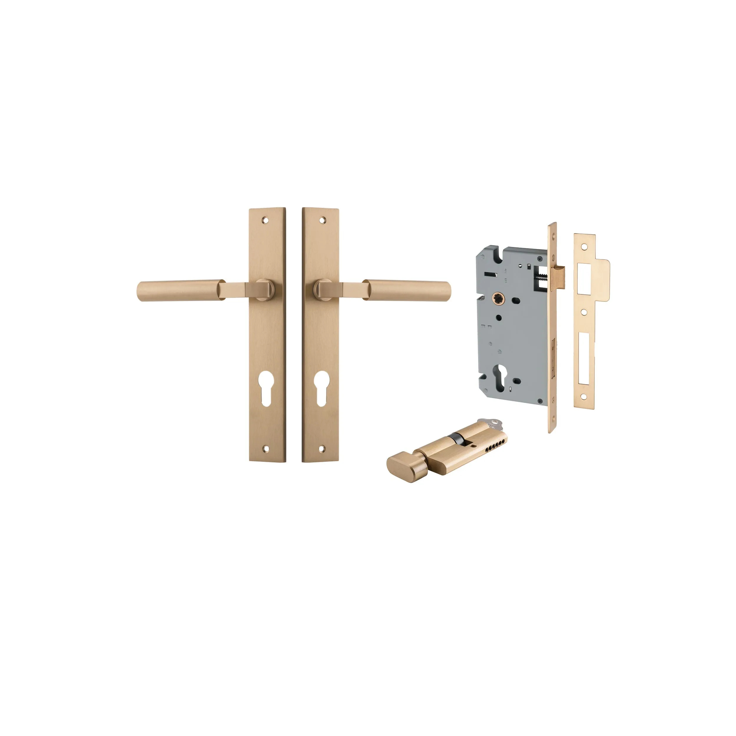 IVER BERLIN DOOR LEVER HANDLE ON RECTANGULAR BACKPLATE - CUSTOMISE TO YOUR NEEDS