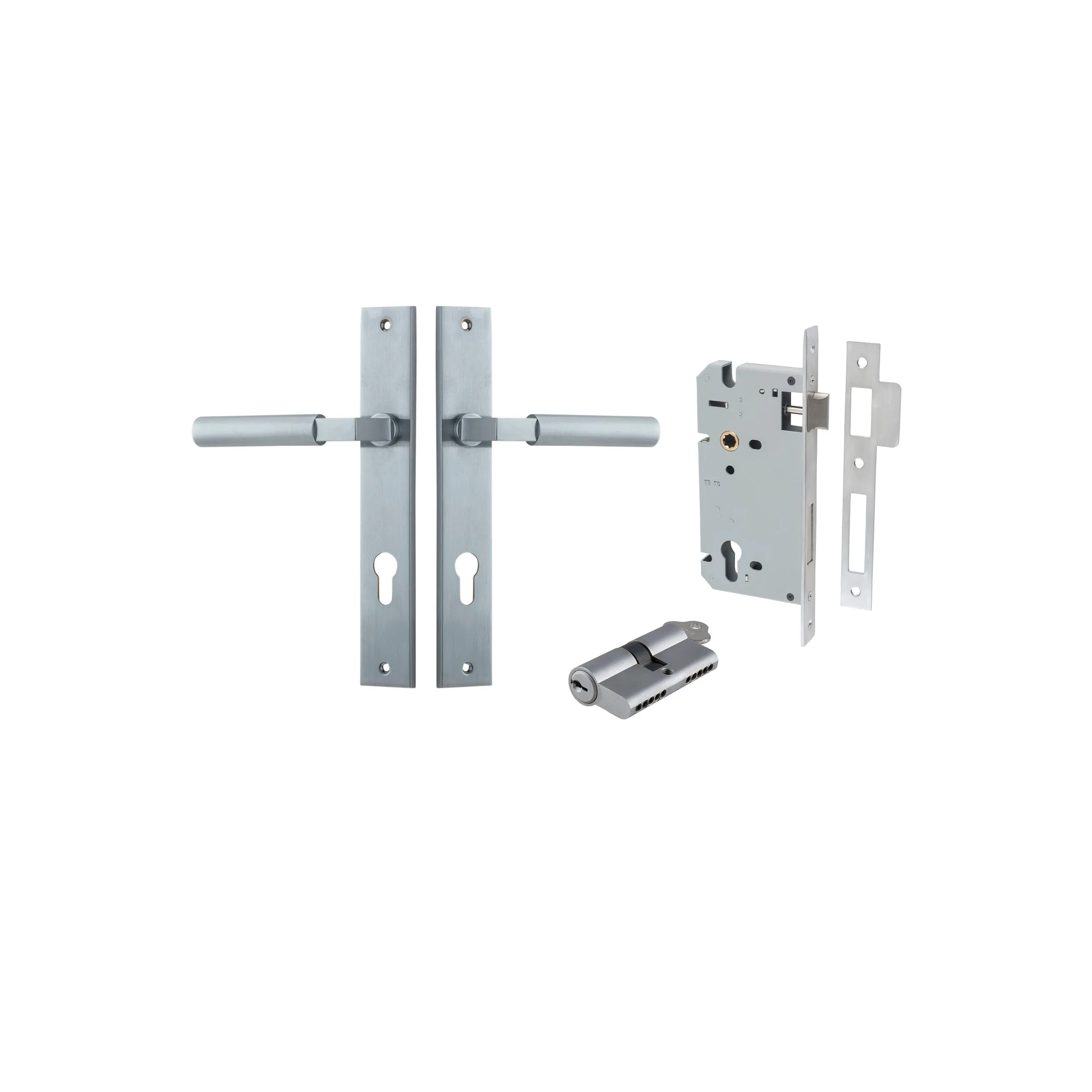 IVER BERLIN DOOR LEVER HANDLE ON RECTANGULAR BACKPLATE - CUSTOMISE TO YOUR NEEDS