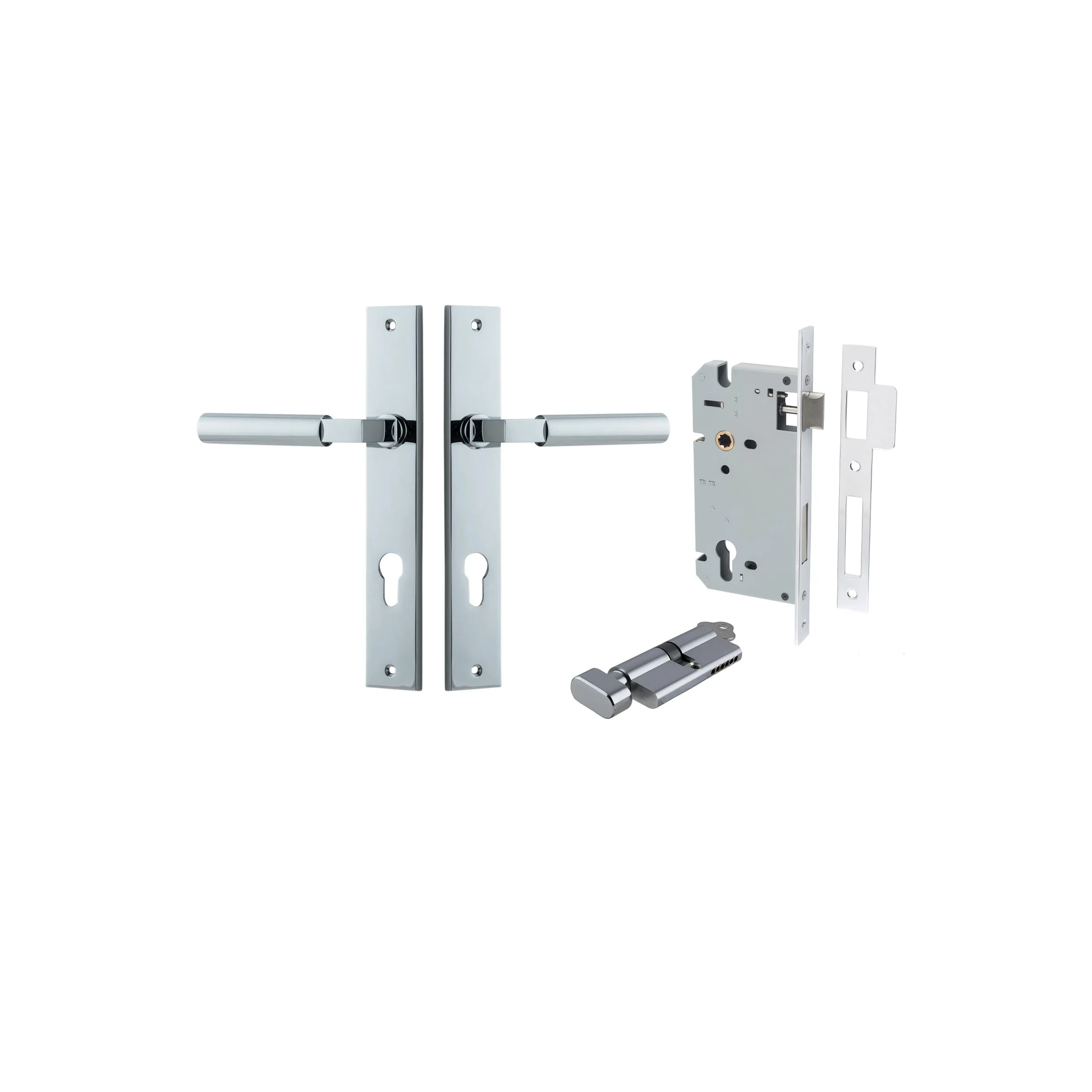 IVER BERLIN DOOR LEVER HANDLE ON RECTANGULAR BACKPLATE - CUSTOMISE TO YOUR NEEDS