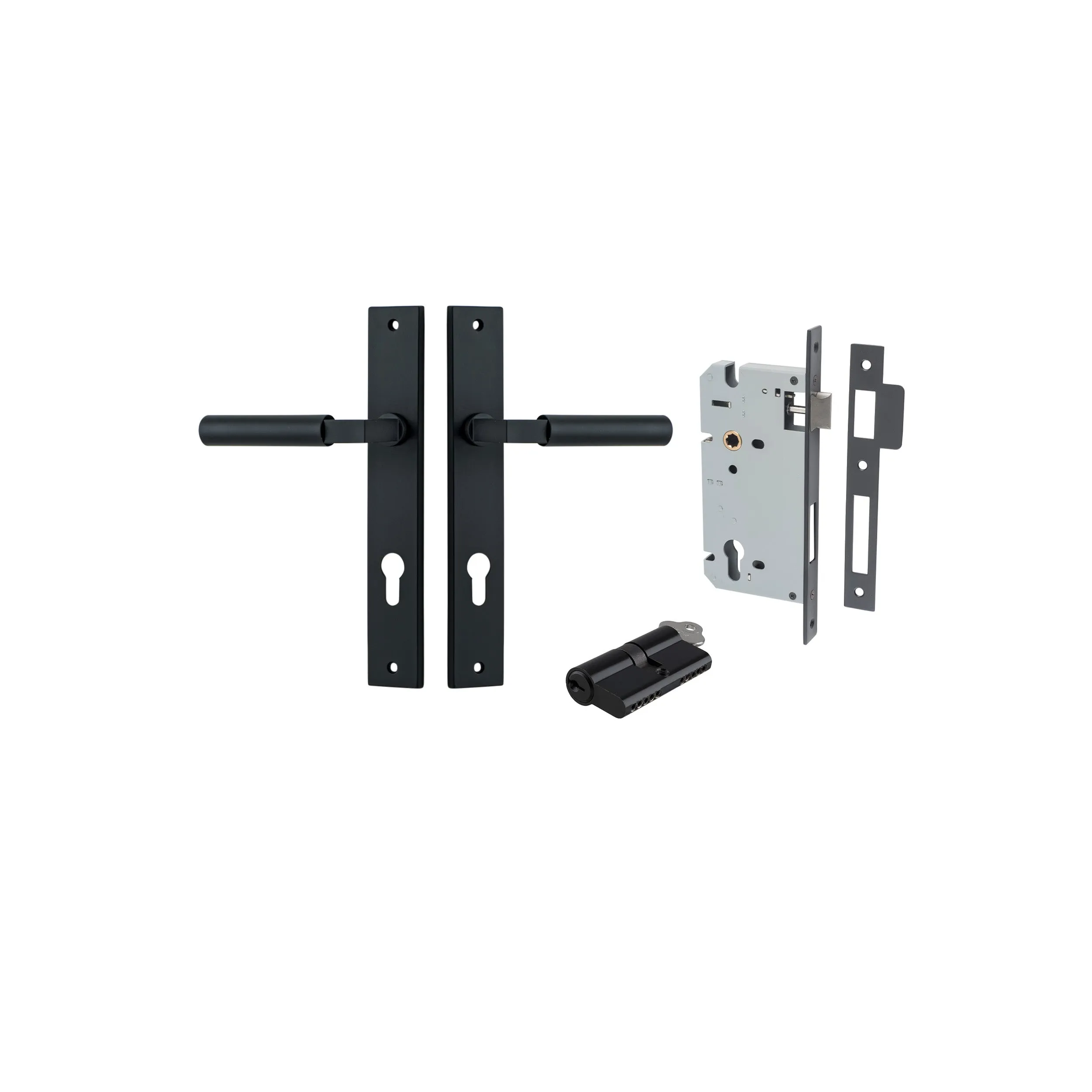 IVER BERLIN DOOR LEVER HANDLE ON RECTANGULAR BACKPLATE - CUSTOMISE TO YOUR NEEDS