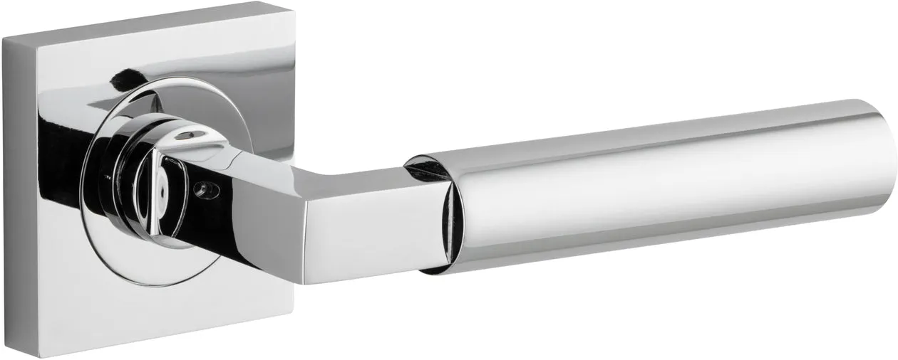 IVER BERLIN DOOR LEVER HANDLE ON SQUARE ROSE- CUSTOMISE TO YOUR NEEDS