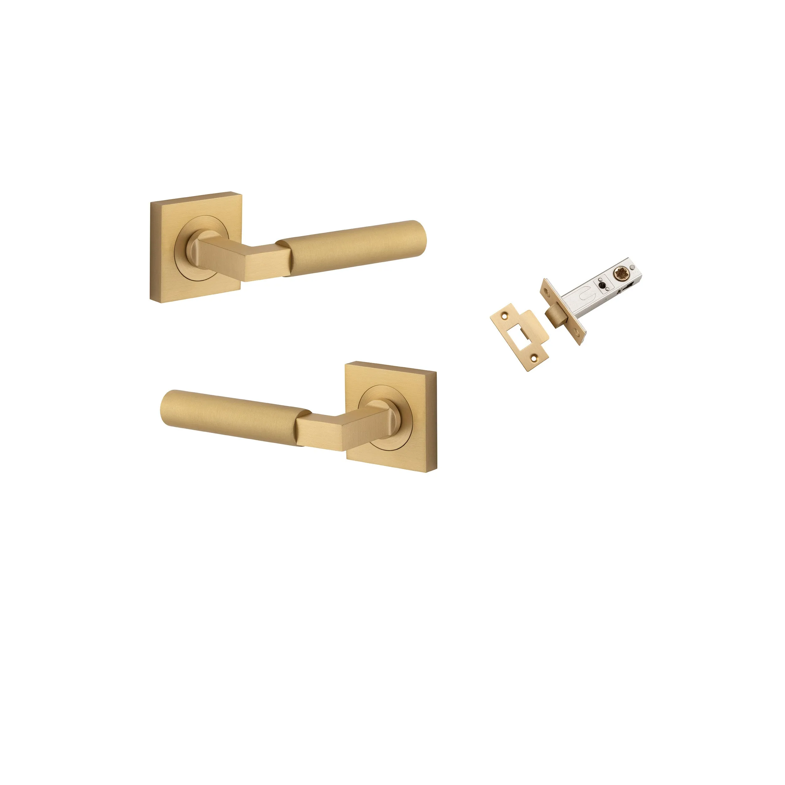 IVER BERLIN DOOR LEVER HANDLE ON SQUARE ROSE- CUSTOMISE TO YOUR NEEDS