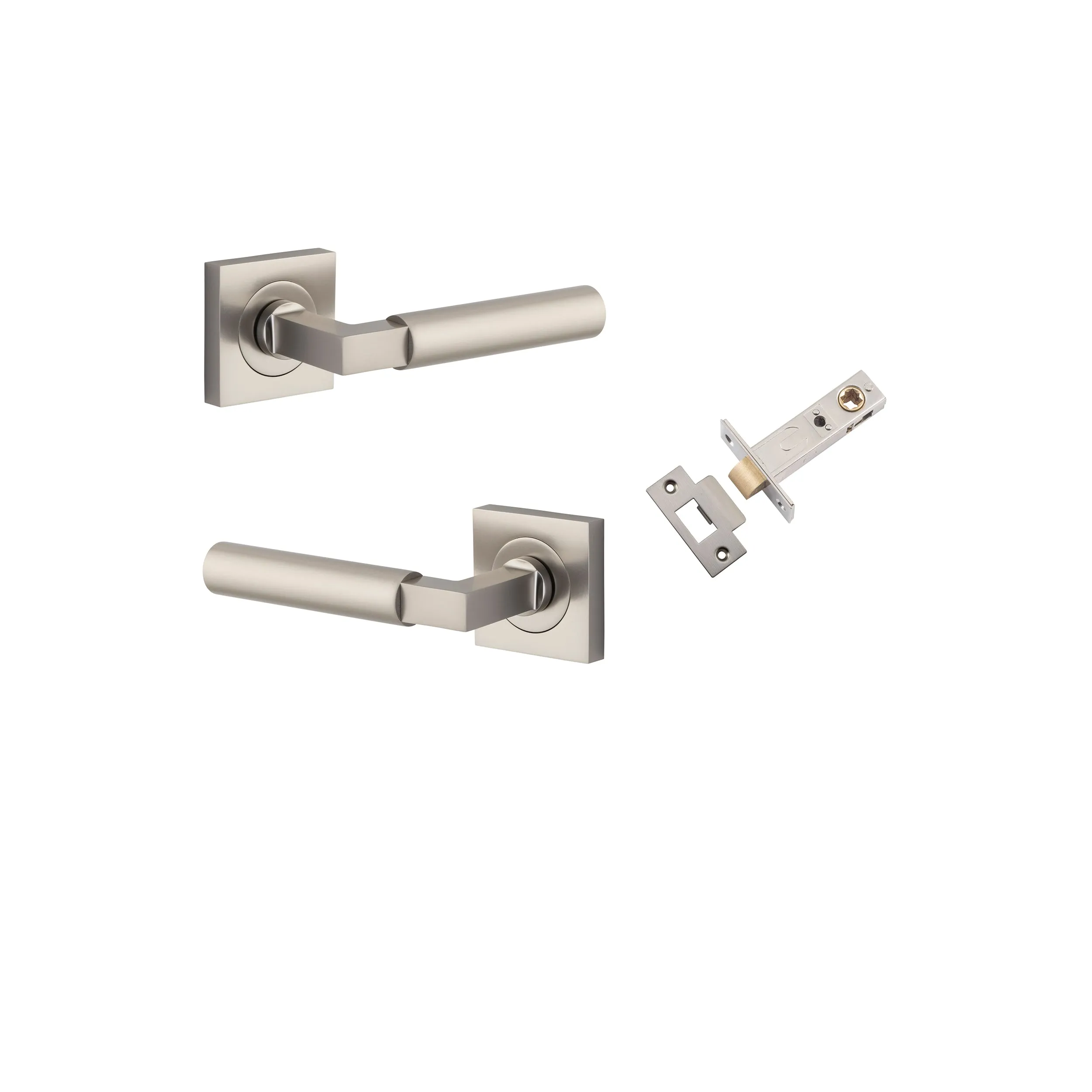 IVER BERLIN DOOR LEVER HANDLE ON SQUARE ROSE- CUSTOMISE TO YOUR NEEDS