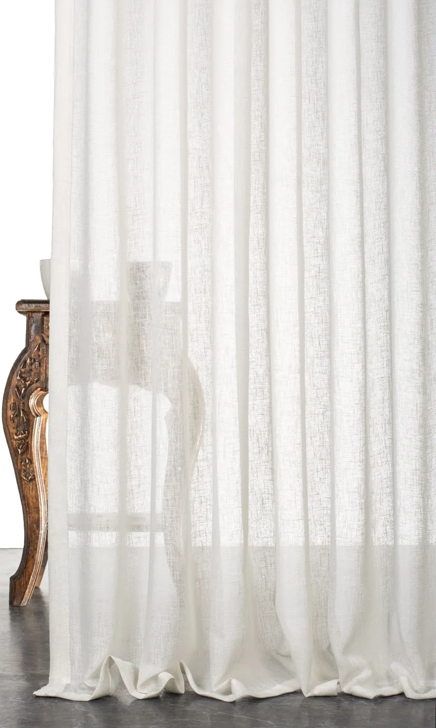 'Ivory Gull' Plain Sheer Roman Blinds (Cream/ Off-White)