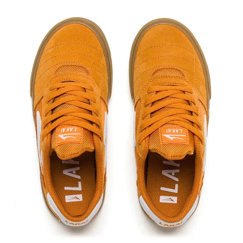 Lakai CAMBRIDGE KIDS Orange Suede Shoes