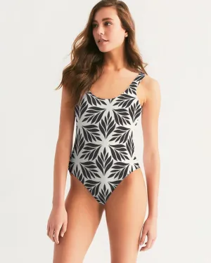 Leaf Geo Feminine One-Piece Swimsuit