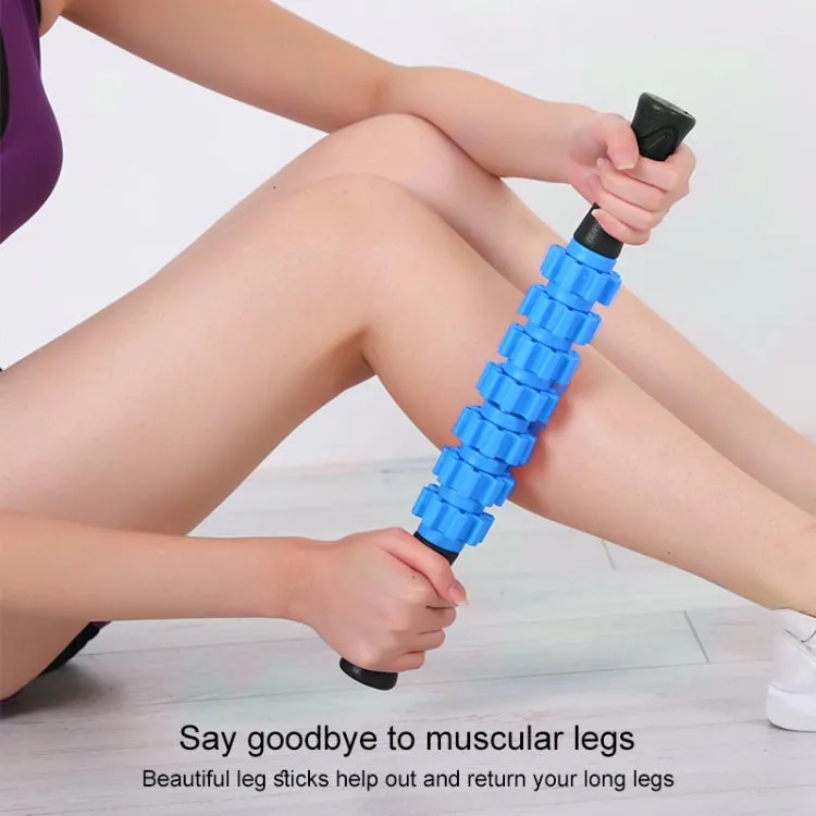 M2 Multifunctional Muscle Relaxation Gear Massage Stick Fitness Roller Rod Shaft (Blue)