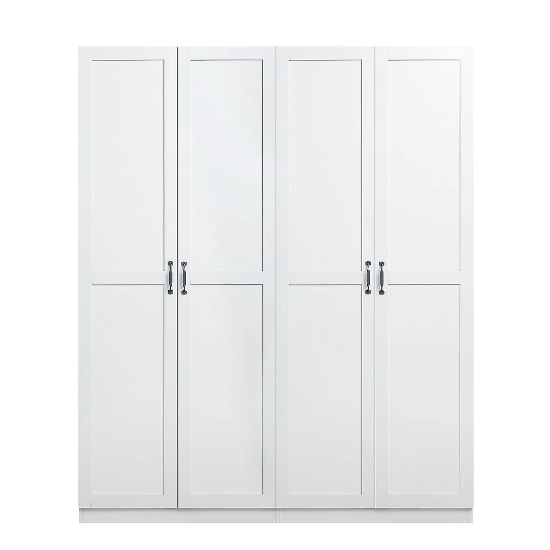 Manhattan Comfort Hopkins Storage Closet 4.0 in White - Set of 2