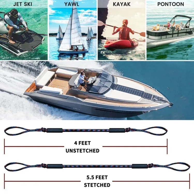 Marina Yacht Elastic Rubber Elastic Rope Motorboat Mooring Anchor Rope(Random Color Delivery)