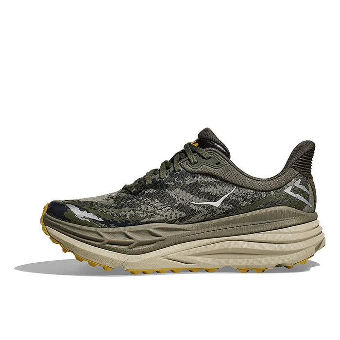 Mens Hoka Stinson ATR 7 in Olive Haze/Forest Cover