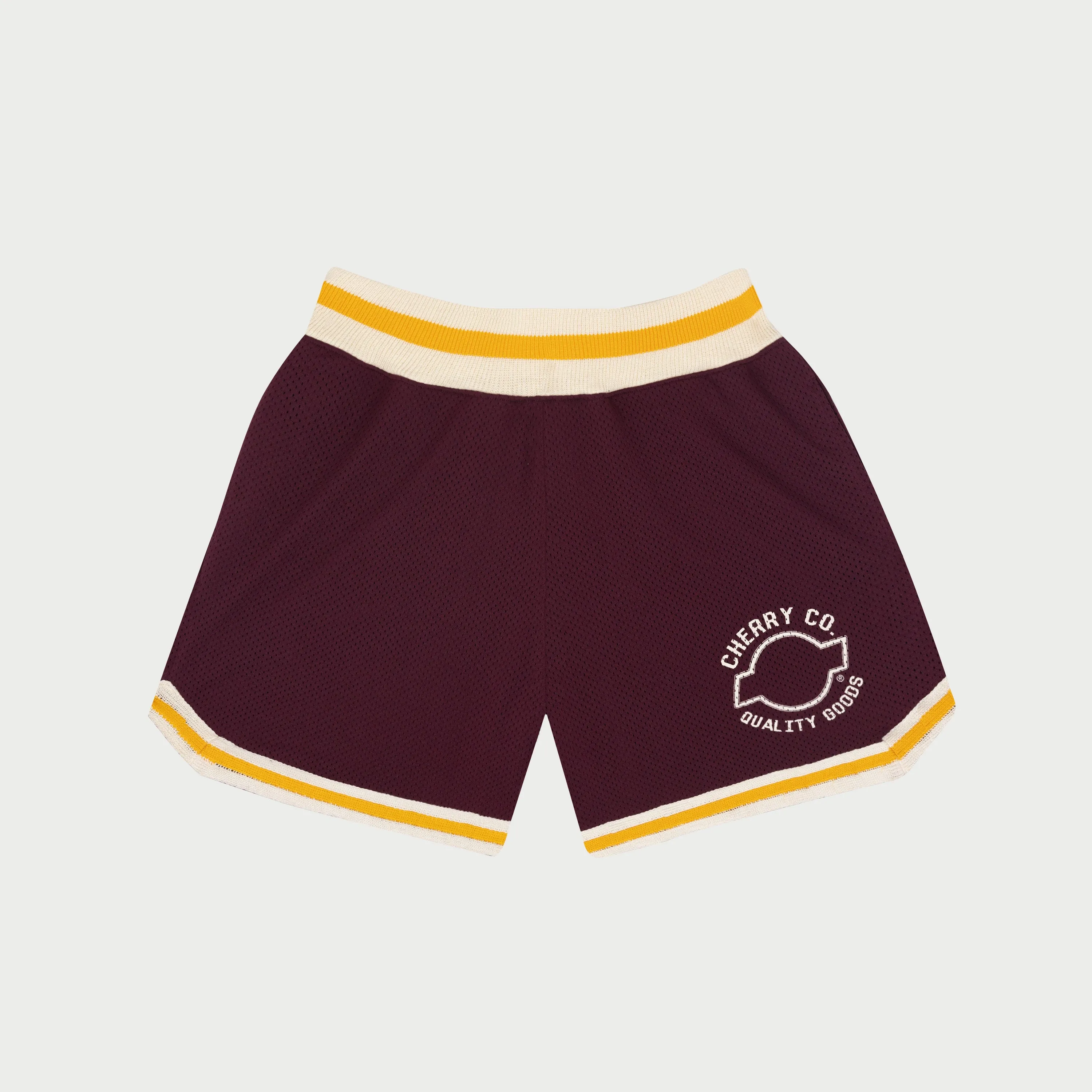 Mesh B-Ball Shorts (Maroon)