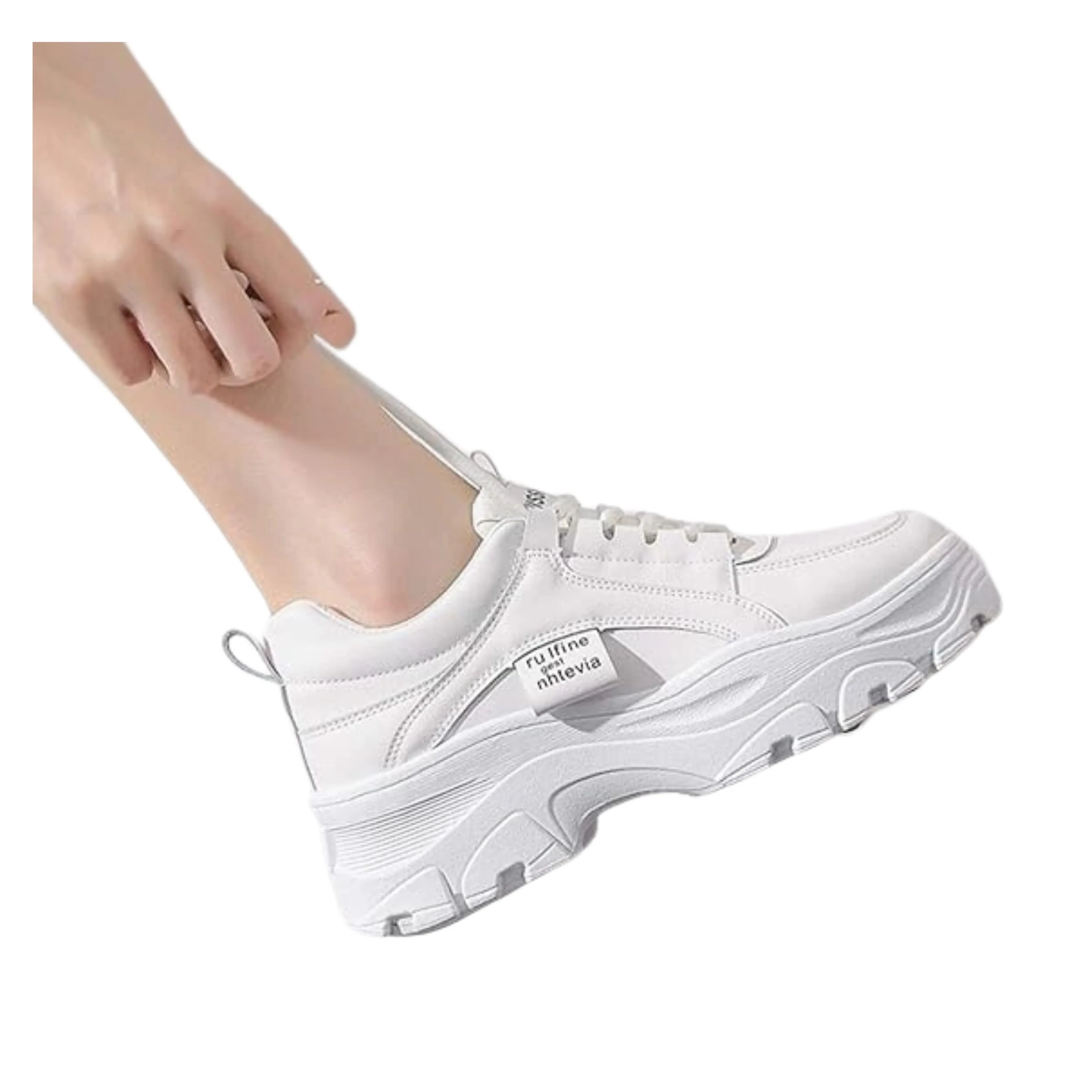 MISS NINETY - Clunky Sport Sneaker Trainers Lace Up Fashion Increased