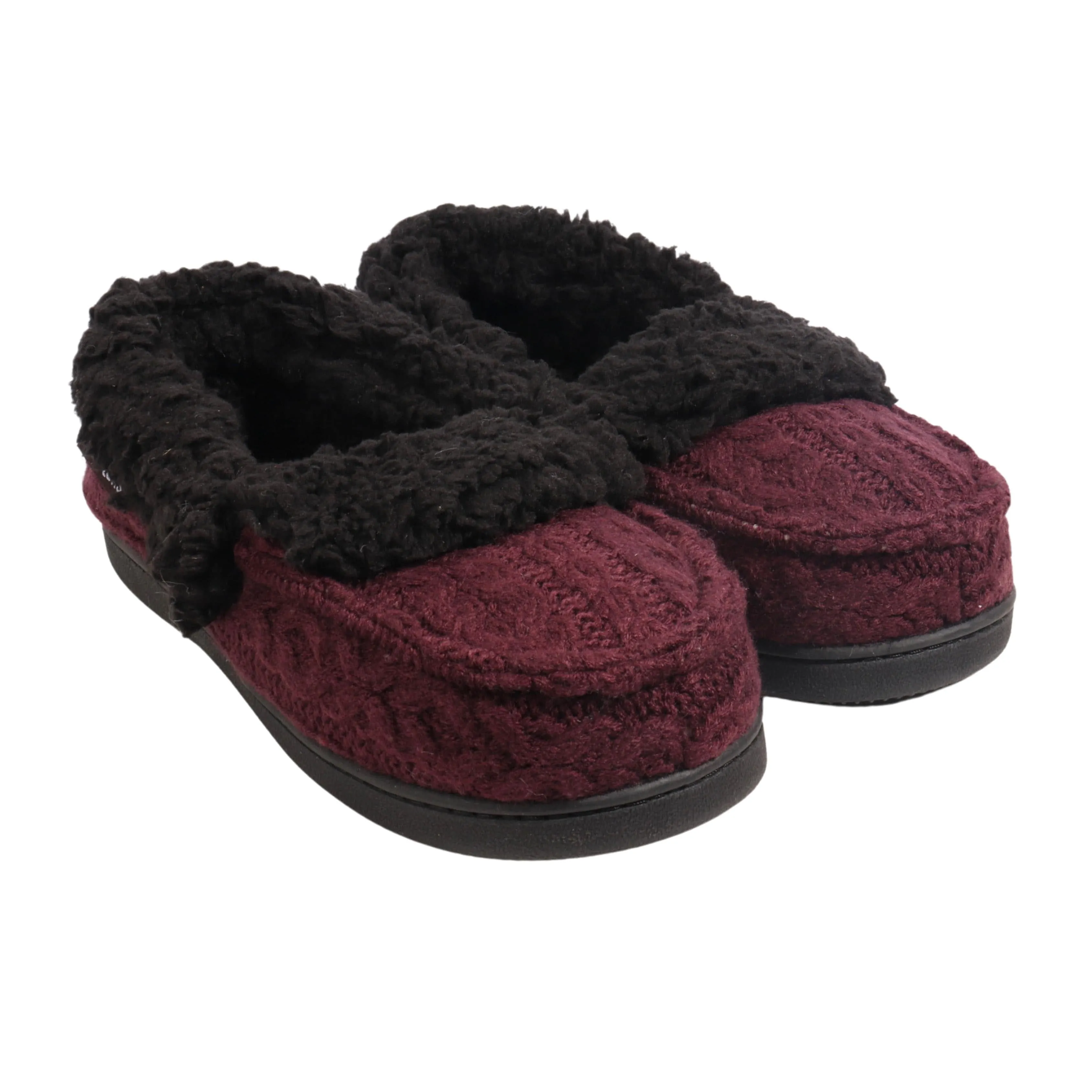 MUK LUKS -  Aubergine Anais Moccasin SlippeR