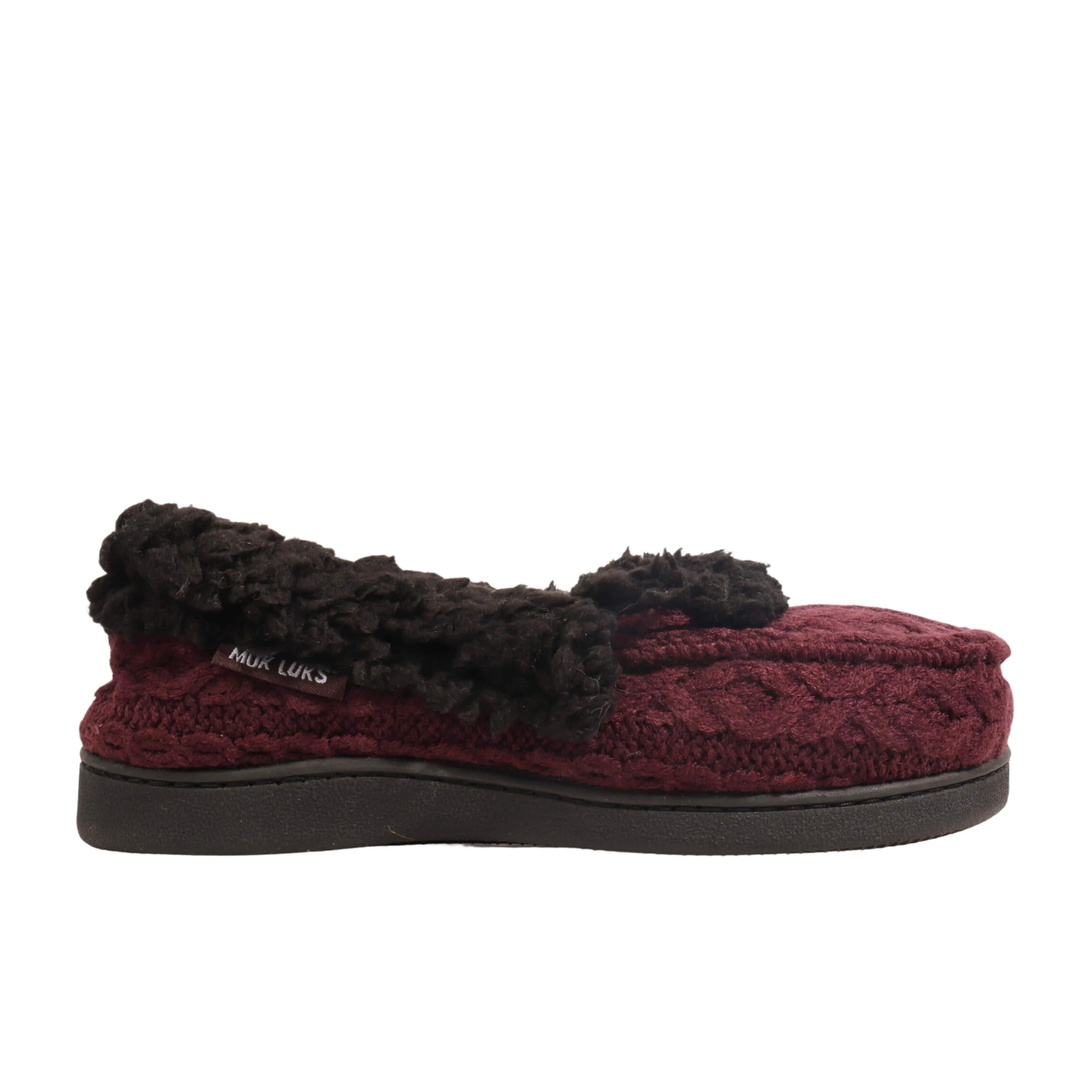 MUK LUKS -  Aubergine Anais Moccasin SlippeR