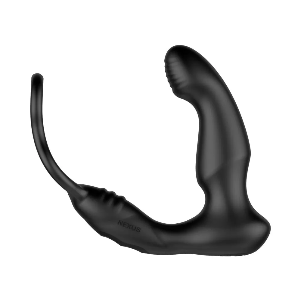 Nexus Simul8 Wave Edition Prostate Massager with Cock and Ball Ring Black