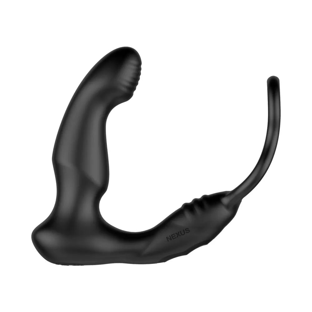 Nexus Simul8 Wave Edition Prostate Massager with Cock and Ball Ring Black