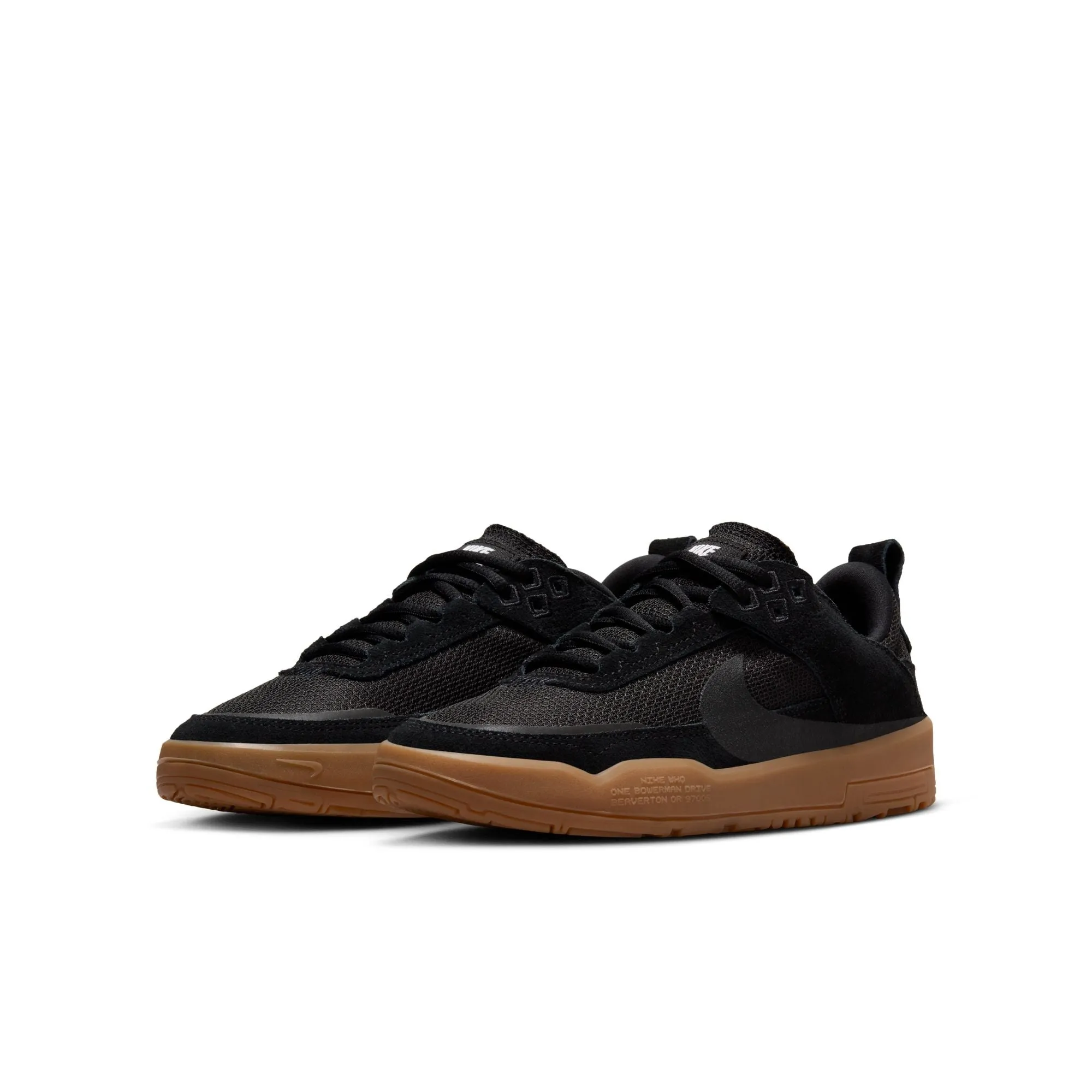 Nike SB Day One Kids Skate Shoe Black/Gum/Light Brown