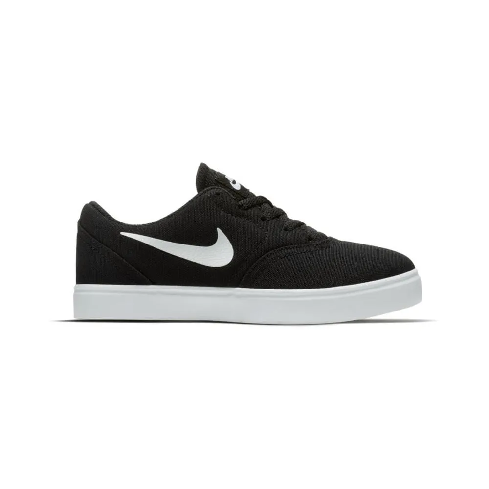 Nike SB Kids Skate Check Canvas Black White