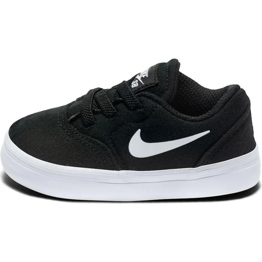 Nike SB Toddler Skate Check Canvas Black White