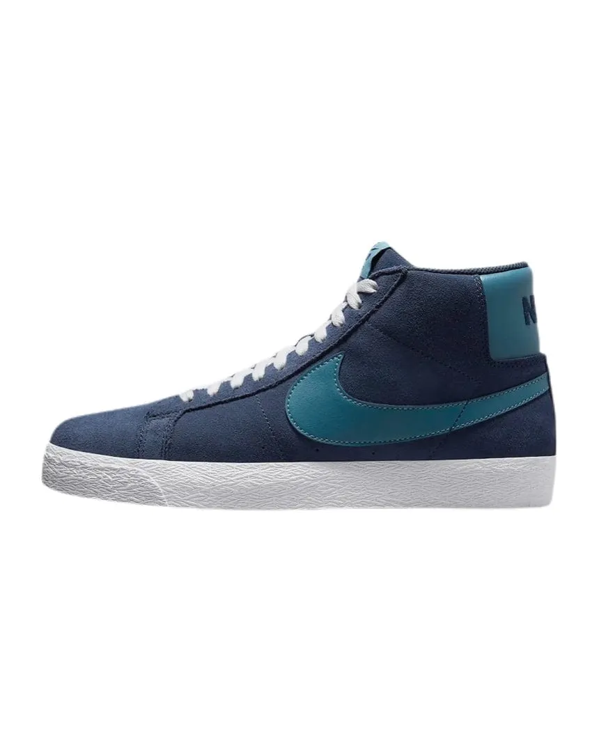 Nike SB Zoom Blazer Mid - Midnight Navy / Noise Aqua