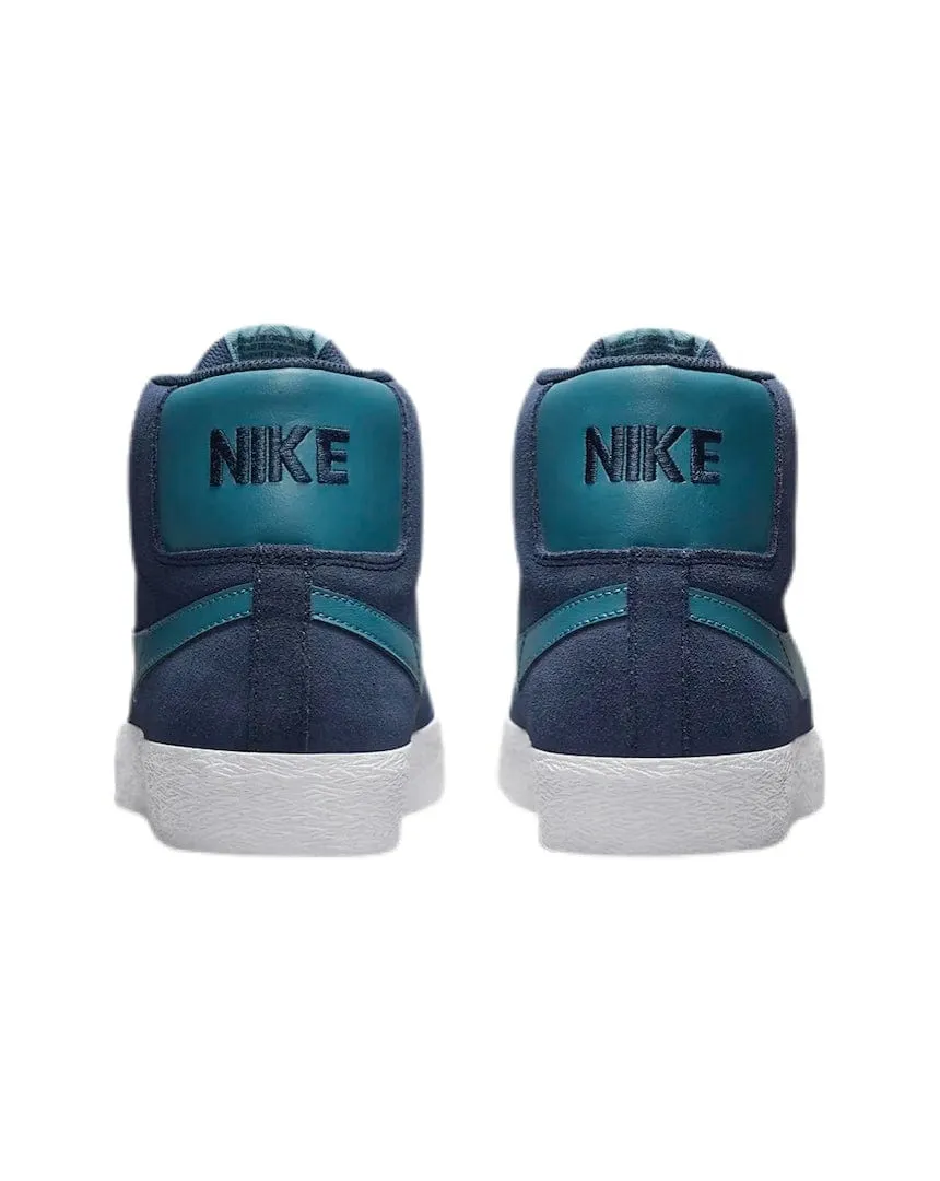 Nike SB Zoom Blazer Mid - Midnight Navy / Noise Aqua