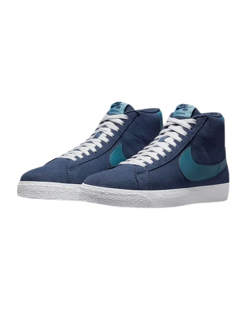 Nike SB Zoom Blazer Mid - Midnight Navy / Noise Aqua