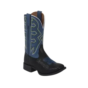 Nocona Kid's Pistol Black Blue Boots