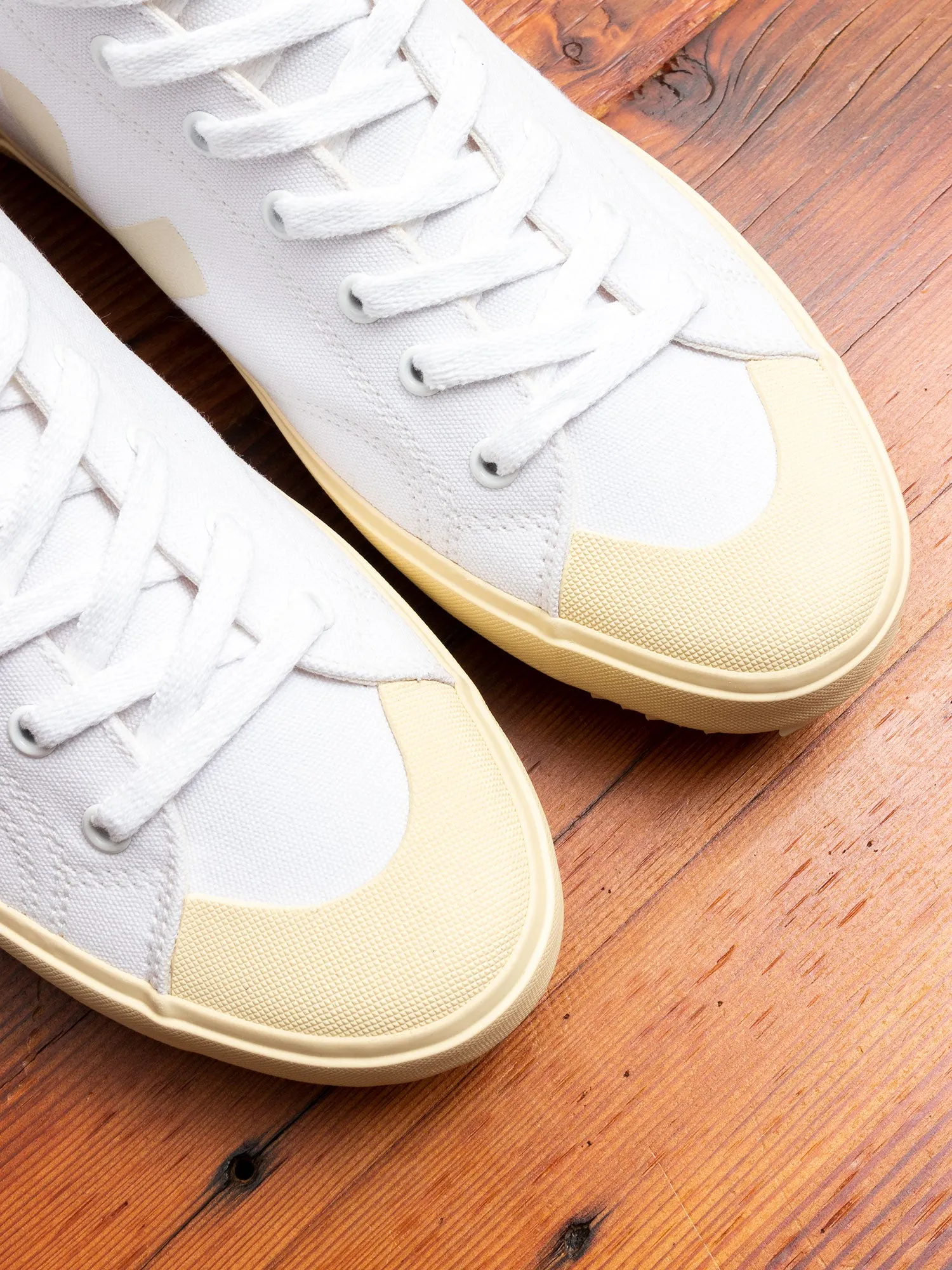 Nova HT Canvas Sneaker in White Butter-Sole