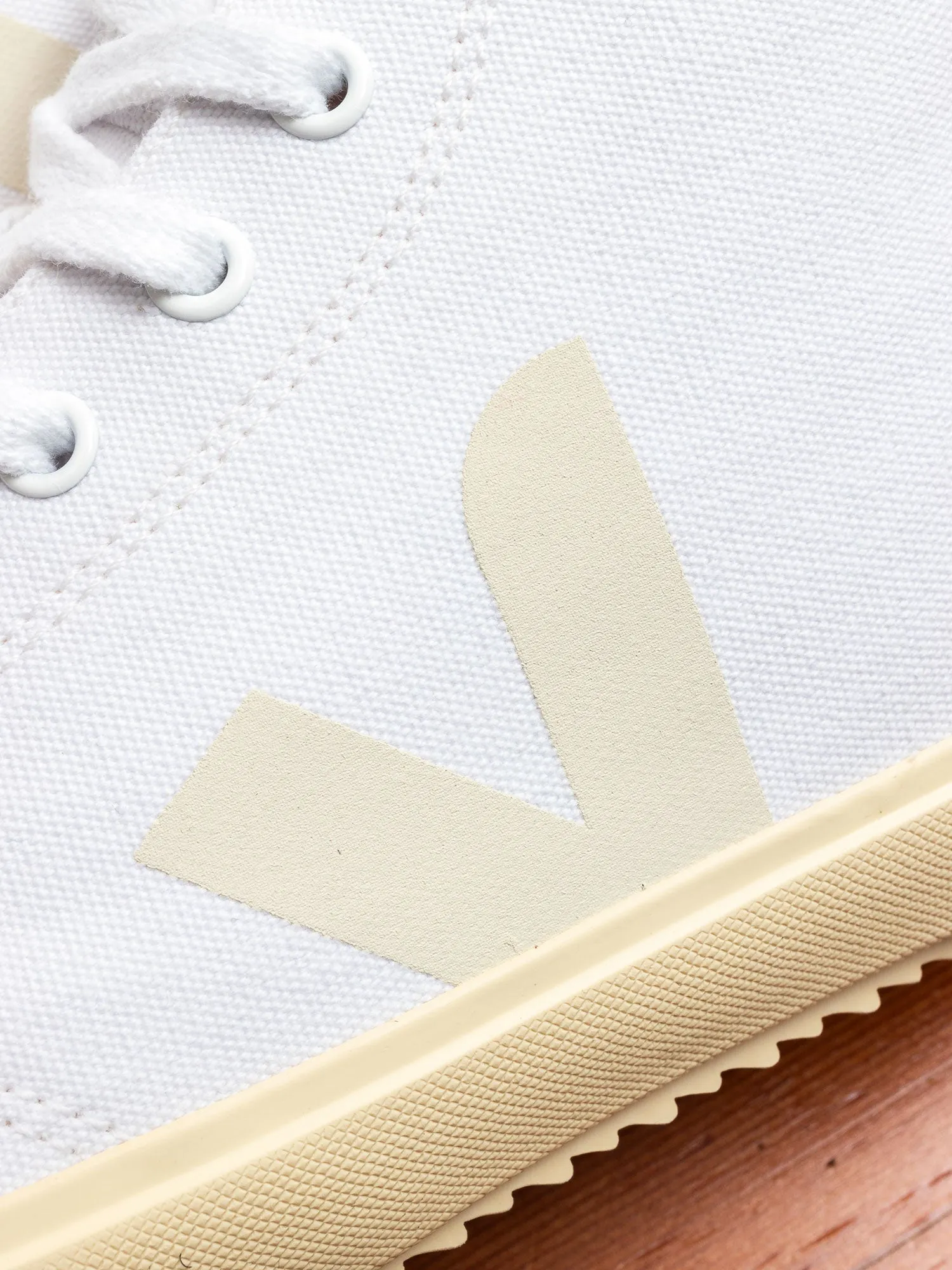 Nova HT Canvas Sneaker in White Butter-Sole