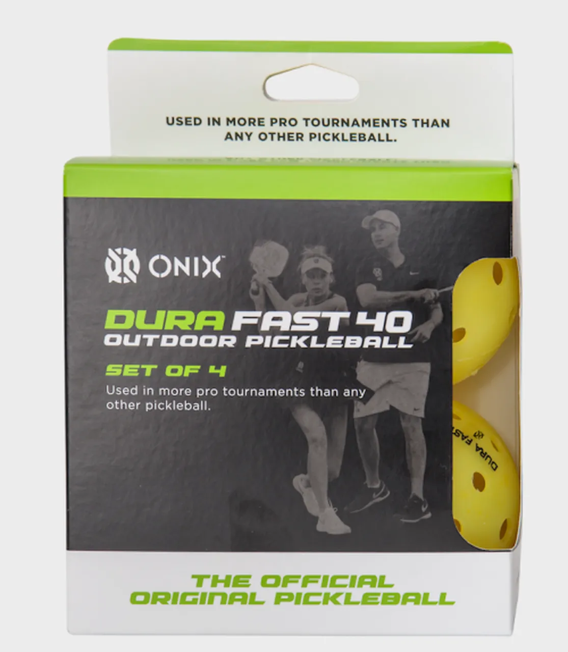 Onix Dura Fast 40 Outdoor Pickleball Balls 4-Pack [Yellow]