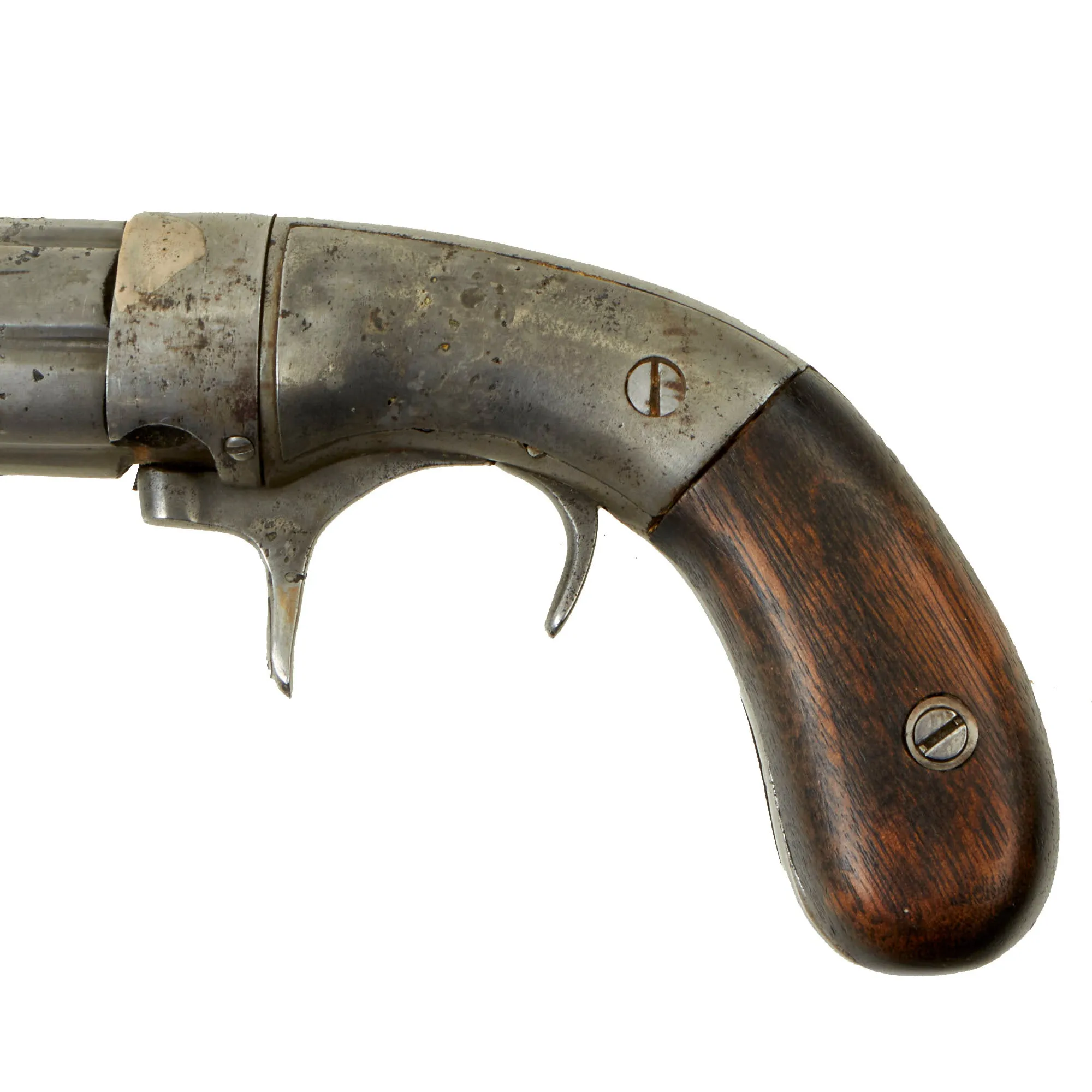 Original Belgian Single Action Underhammer Percussion Pepperbox Revolver for the French Market - circa 1845