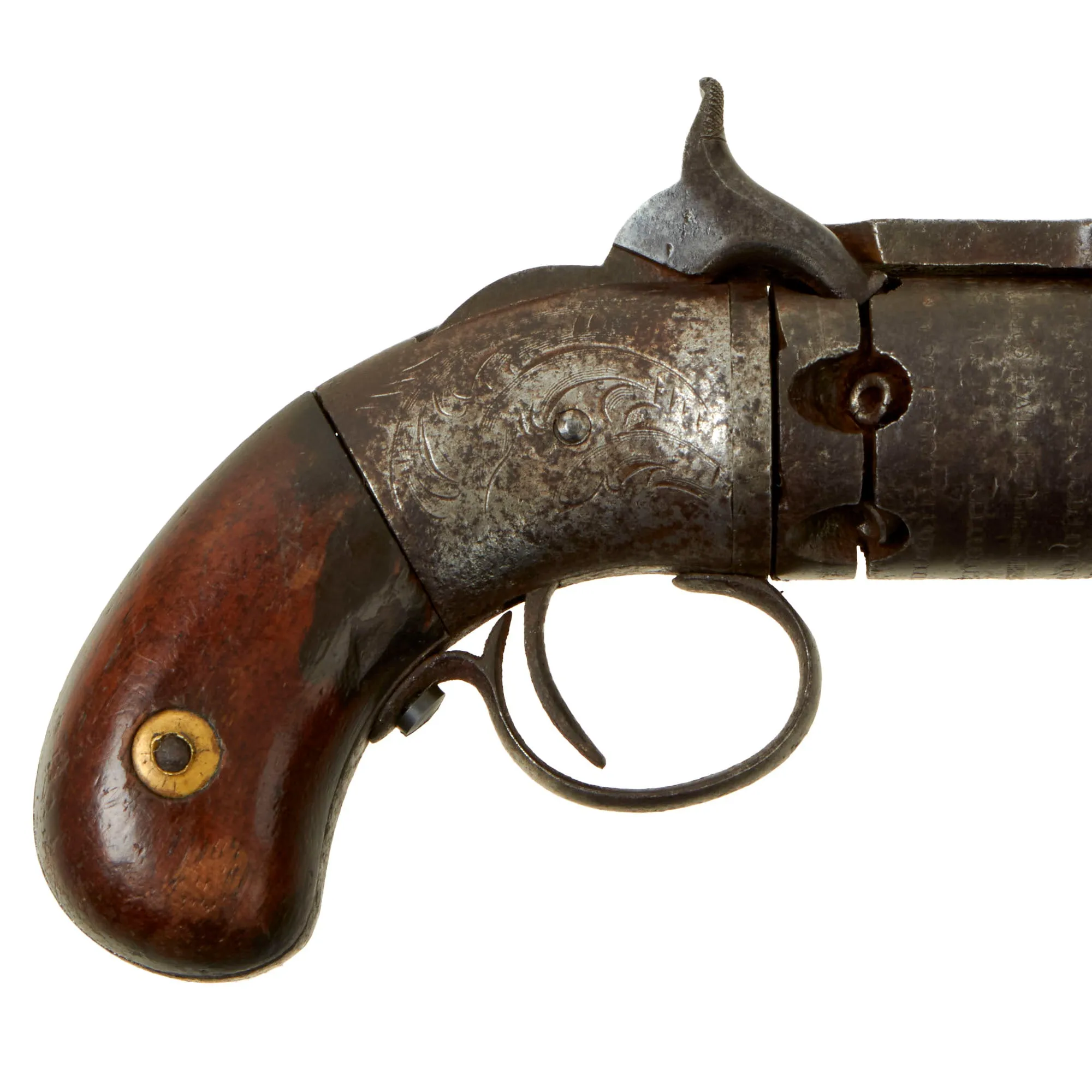 Original Scarce U.S. Springfield Arms Co. James Warner Patent .28cal Pocket Percussion Revolver - Circa 1851