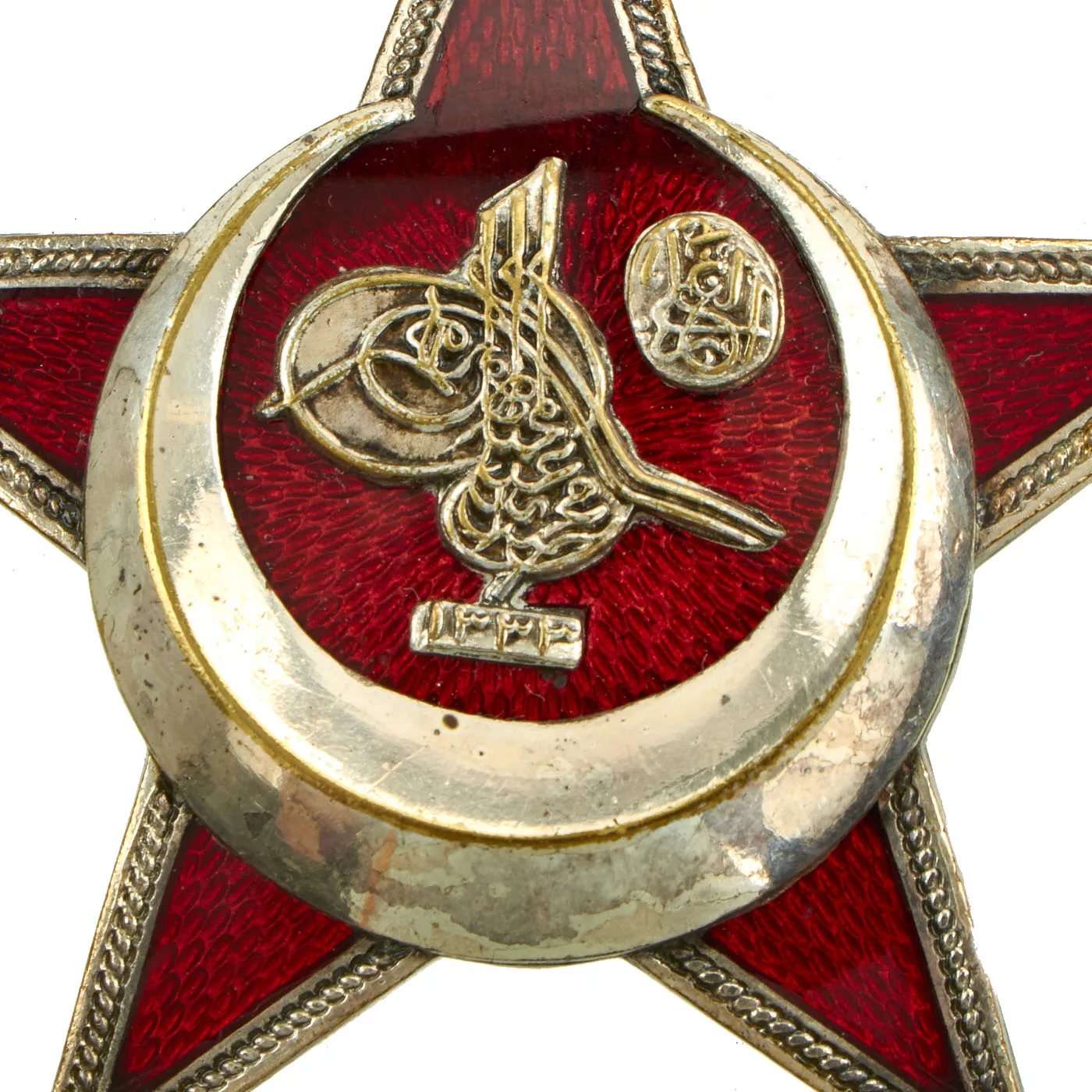 Original Turkish WWI Gallipoli Star Ottoman War Medal by B.B.&.Co - “Iron Crescent”